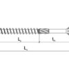 Wkręt konstrukcyjny WT 5,0x60 łeb stożkowy torx T25 p=200szt. ARVEX - obrazek 2