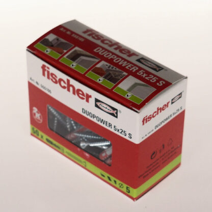 Fischer kołek DuoPower  5x25 S z wkrętem 4x35 krzyż. (p=50szt) - 555105