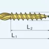 Wkręt ciesielski WTZ  6x100 łeb podkładkowy torx T30 ARVEX - obrazek 2