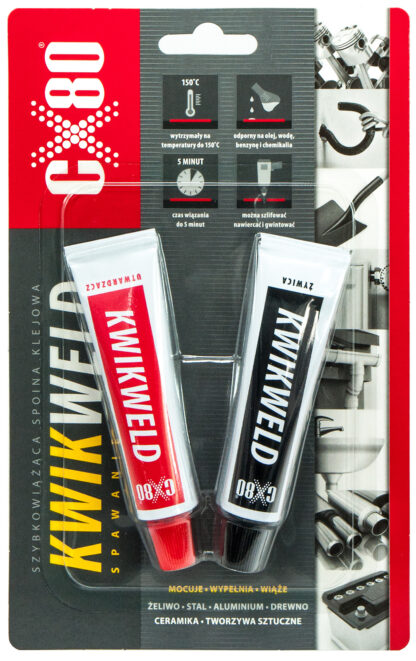 CX-80 Klej epoksydowy KWIK WELD 2 x 27g (spawanie na zimno)