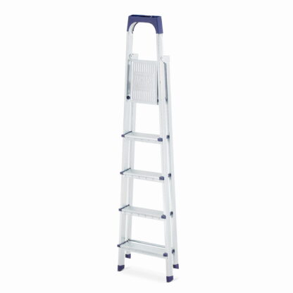 Drabina domowa jednostronna 5-stopni HIGHER S-1104 (4 stopnie + podest) - obrazek 3